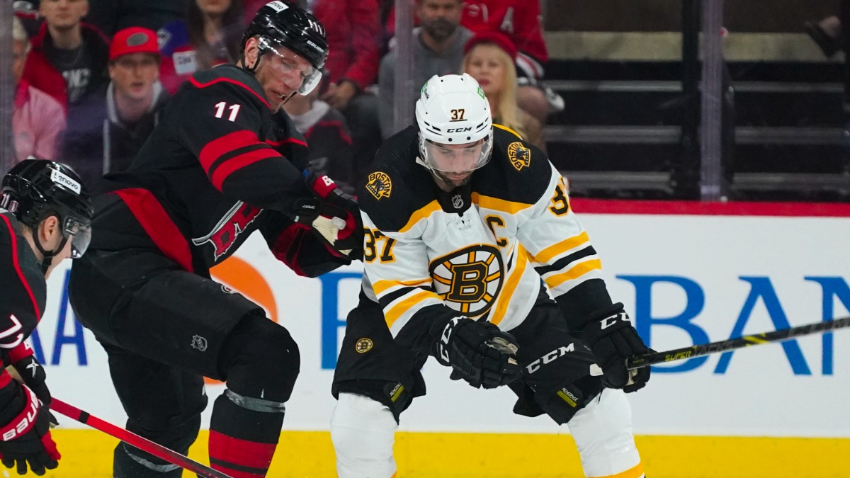 Boston Bruins center Patrice Bergeron