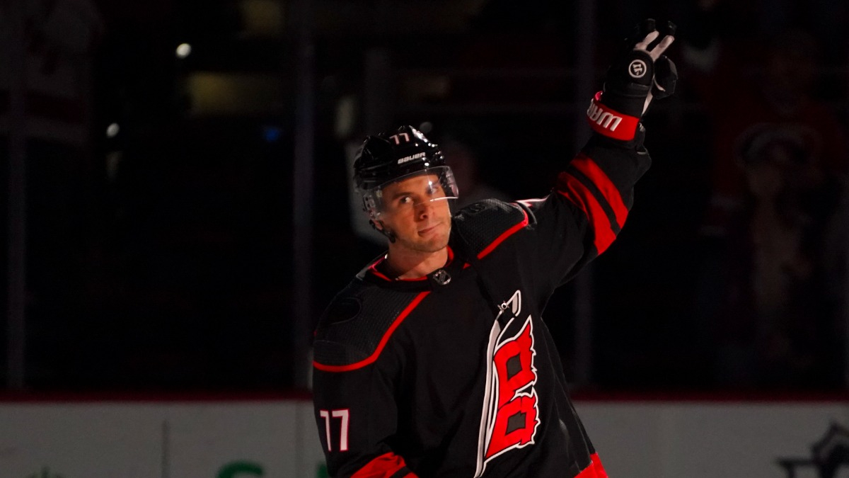 Carolina Hurricanes defenseman Tony DeAngelo