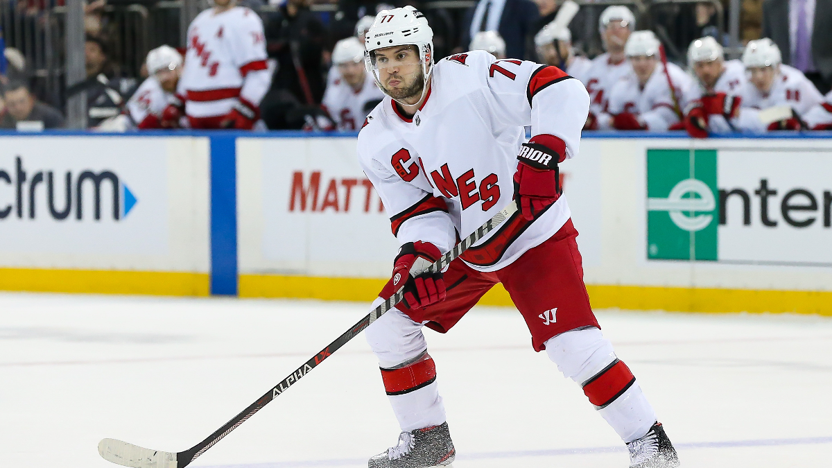 Carolina Hurricanes defenseman Tony DeAngelo