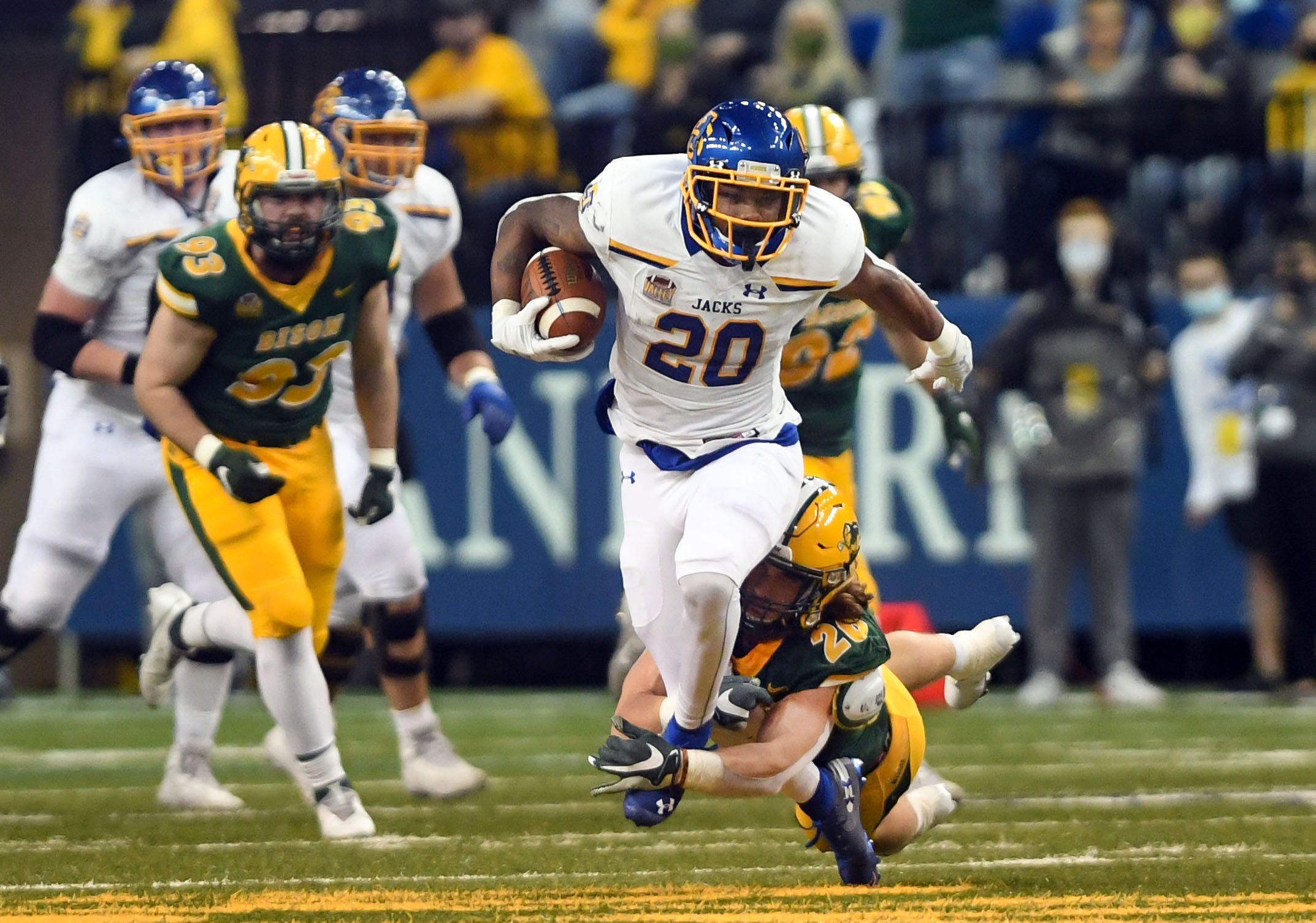 South Dakota State running back Pierre Strong