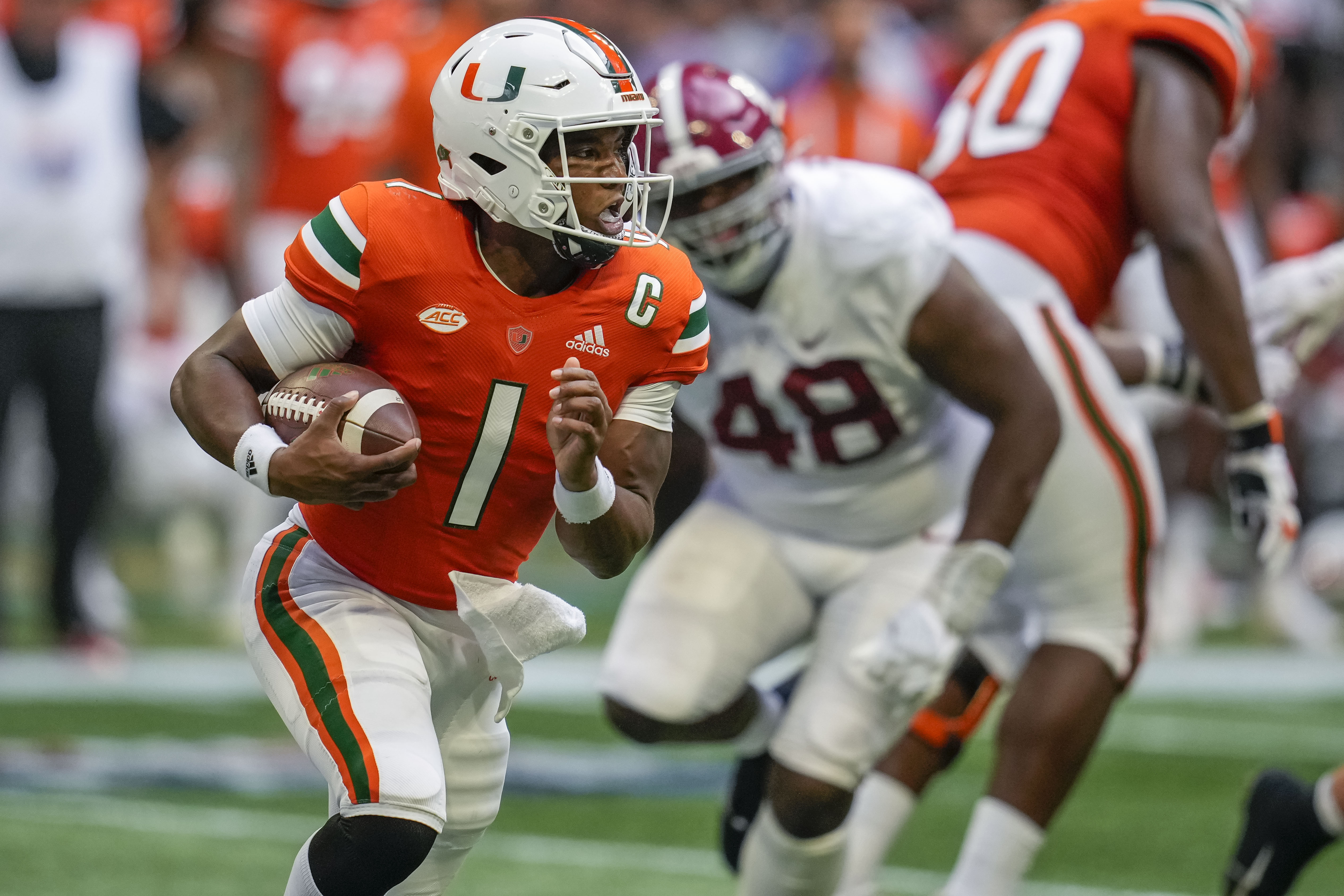 Miami Hurricanes quarterback D'Eriq King