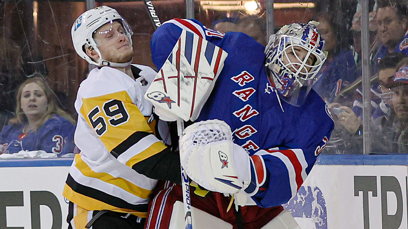 NHL: Stanley Cup Playoffs-Pittsburgh Penguins at New York Rangers