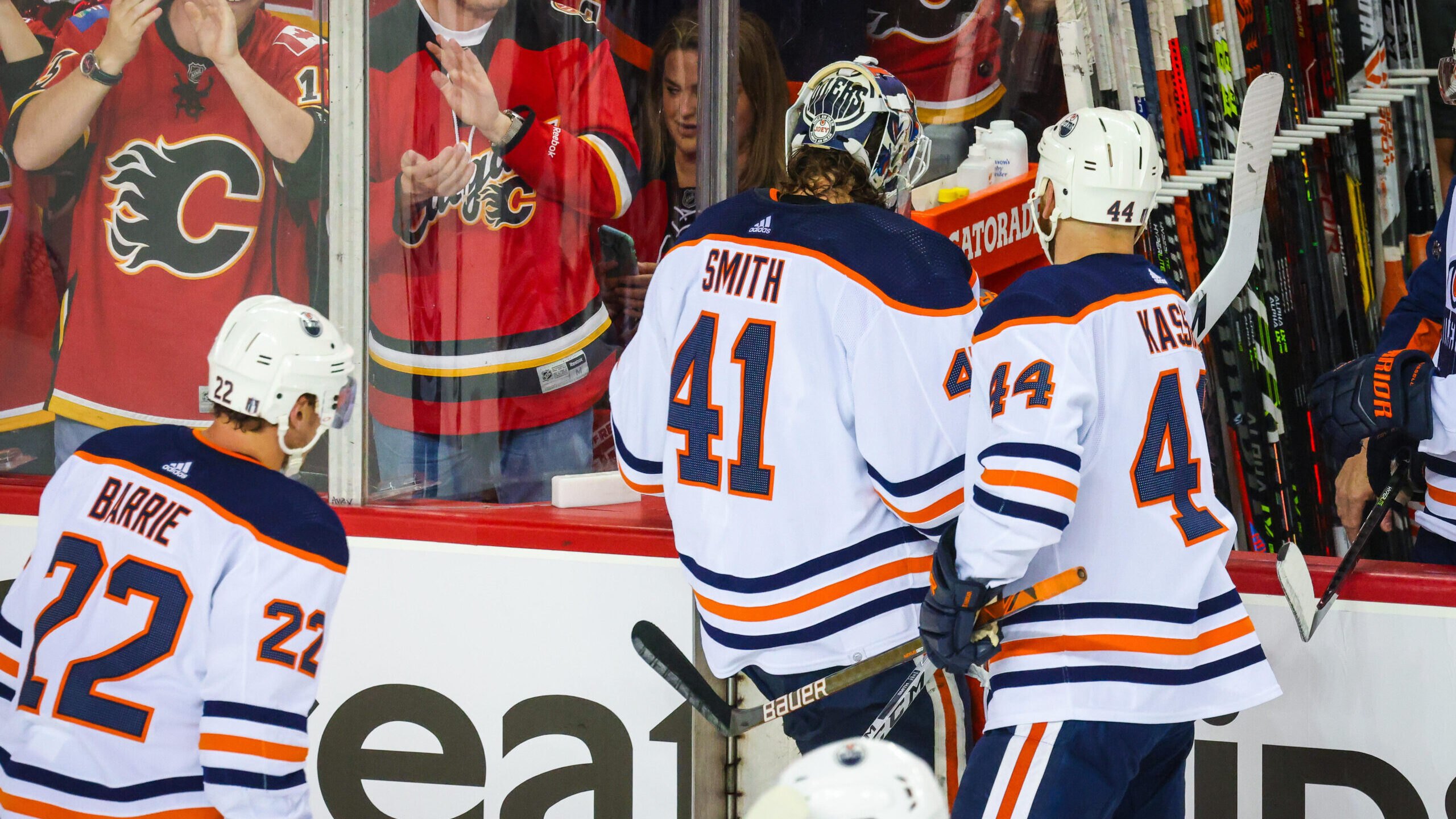 NHL: Stanley Cup Playoffs-Edmonton Oilers at Calgary Flames