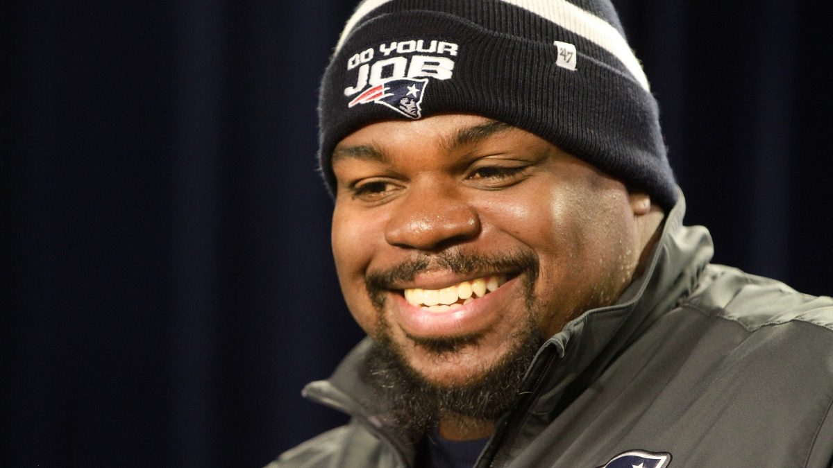 Patriots defensive lineman Vince Wilfork