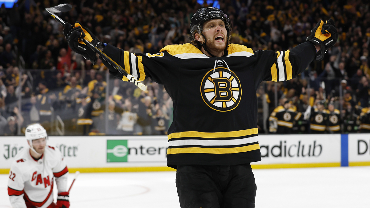 Boston Bruins forward David Pastrnak
