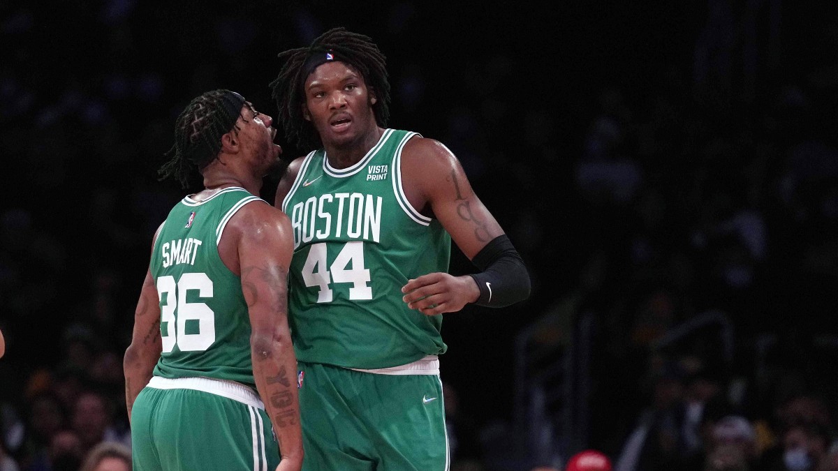 Boston Celtics guard Marcus Smart, center Robert Williams III