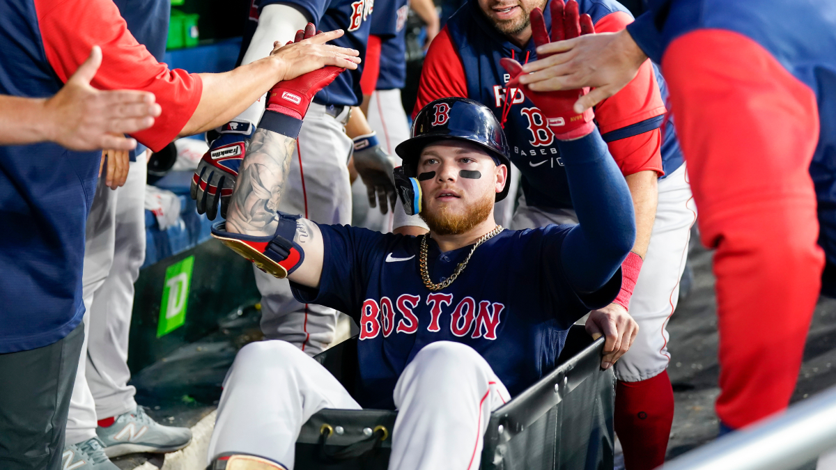 Boston Red Sox outfielder Alex Verdugo