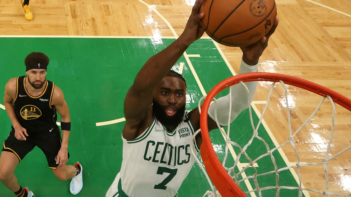 Boston Celtics forward Jaylen Brown