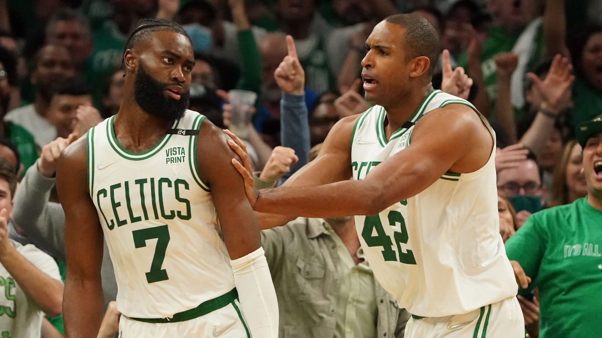 Boston Celtics guard Jaylen Brown and forward Al Horford
