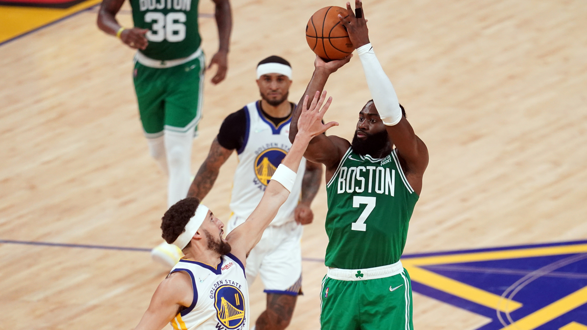 Boston Celtics forward Jaylen Brown