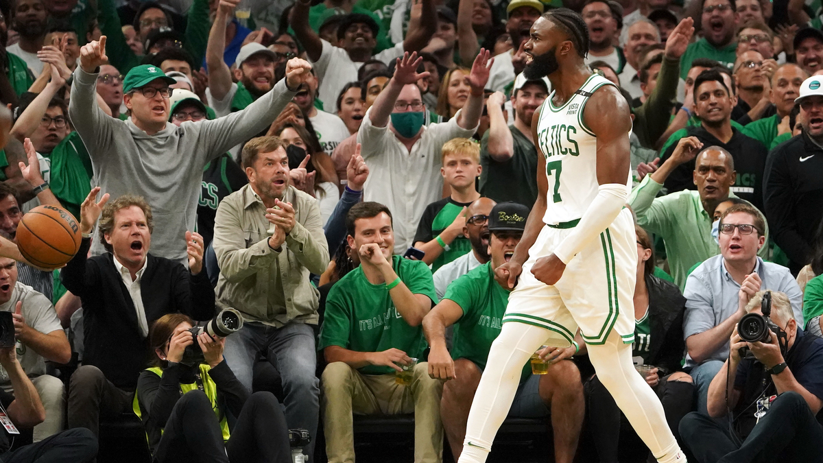 Boston Celtics forward Jaylen Brown
