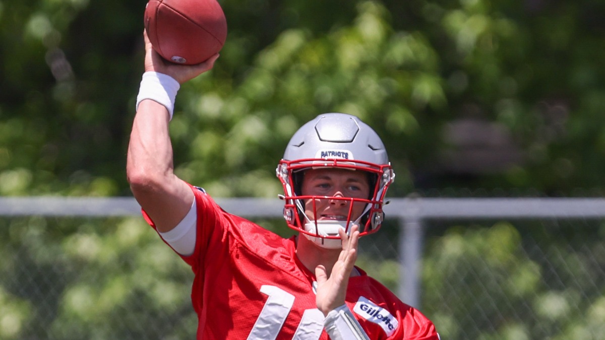New England Patriots quarterback Mac Jones