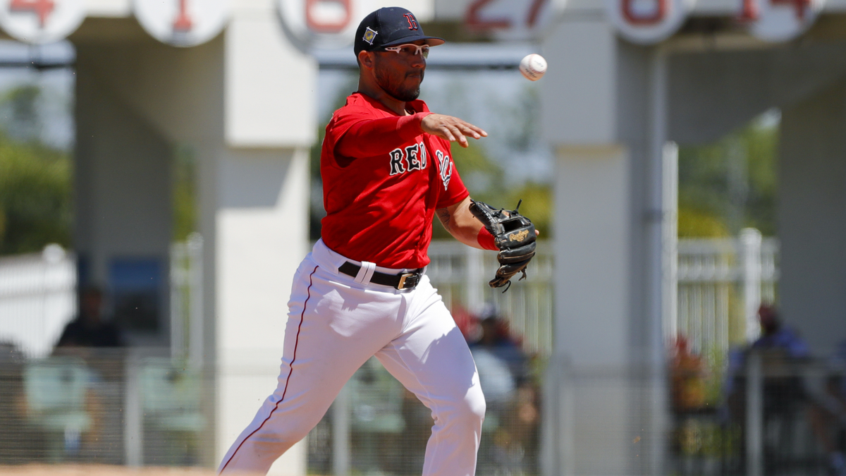 Boston Red Sox infielder Yolmer Sanchez