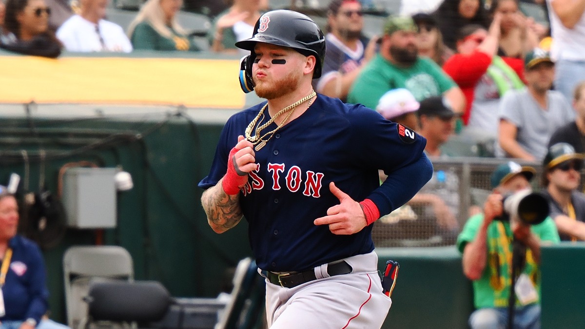 Boston Red Sox left fielder Alex Verdugo