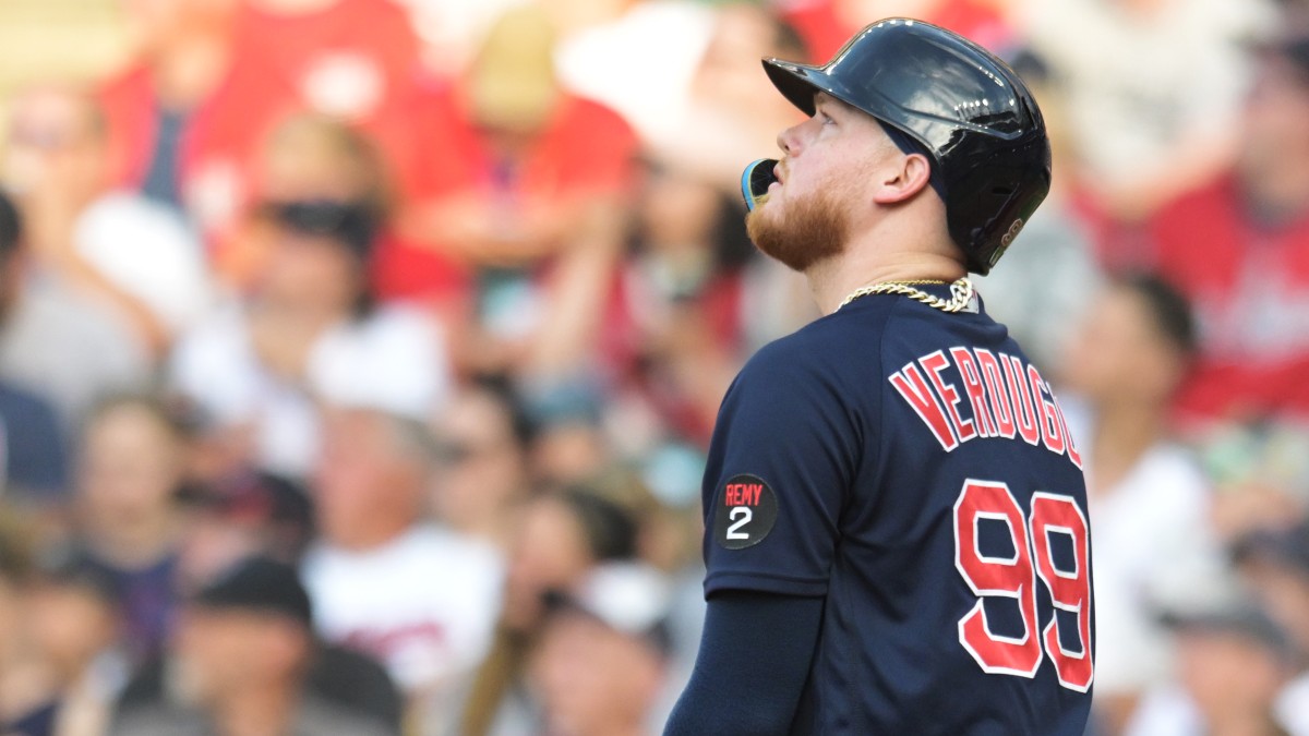 Boston Red Sox left fielder Alex Verdugo