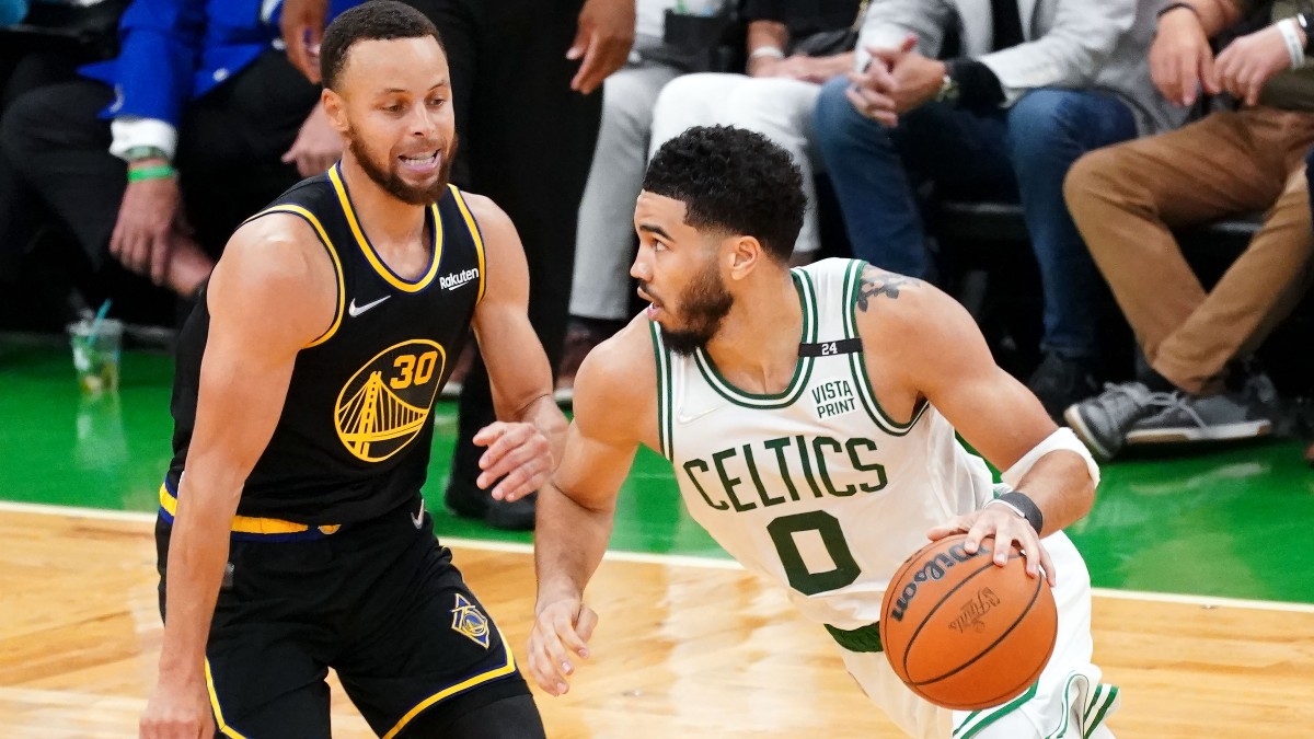 Boston Celtics forward Jayson Tatum, Golden State Warriors guard Steph Curry