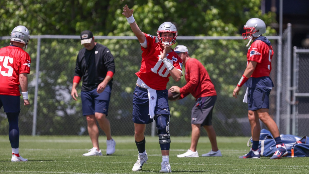 New England Patriots quarterback Mac Jones