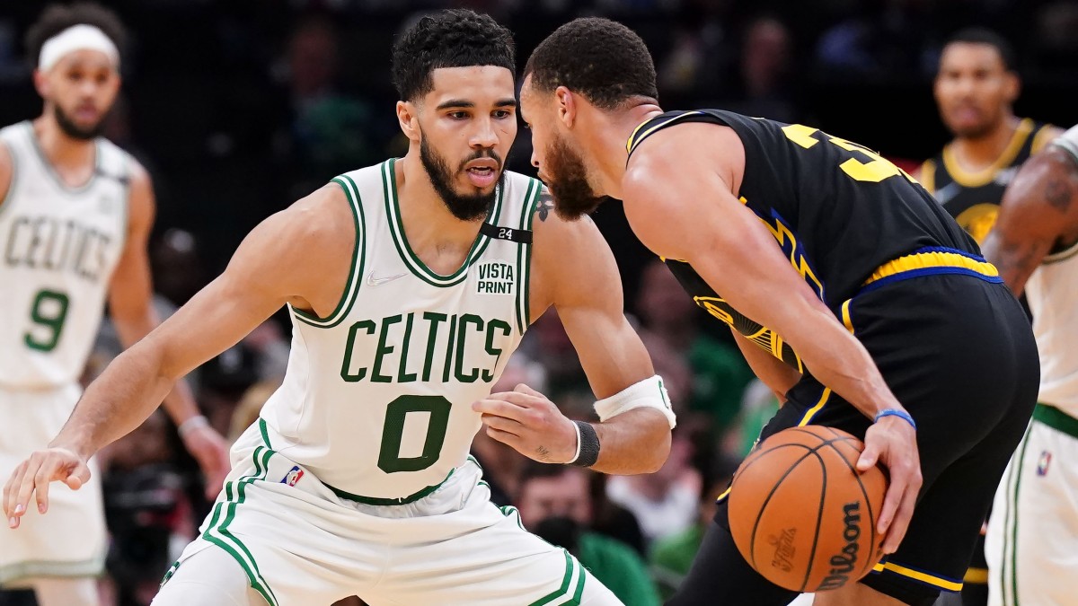 Golden State Warriors guard Steph Curry, Boston Celtics forward Jayson Tatum