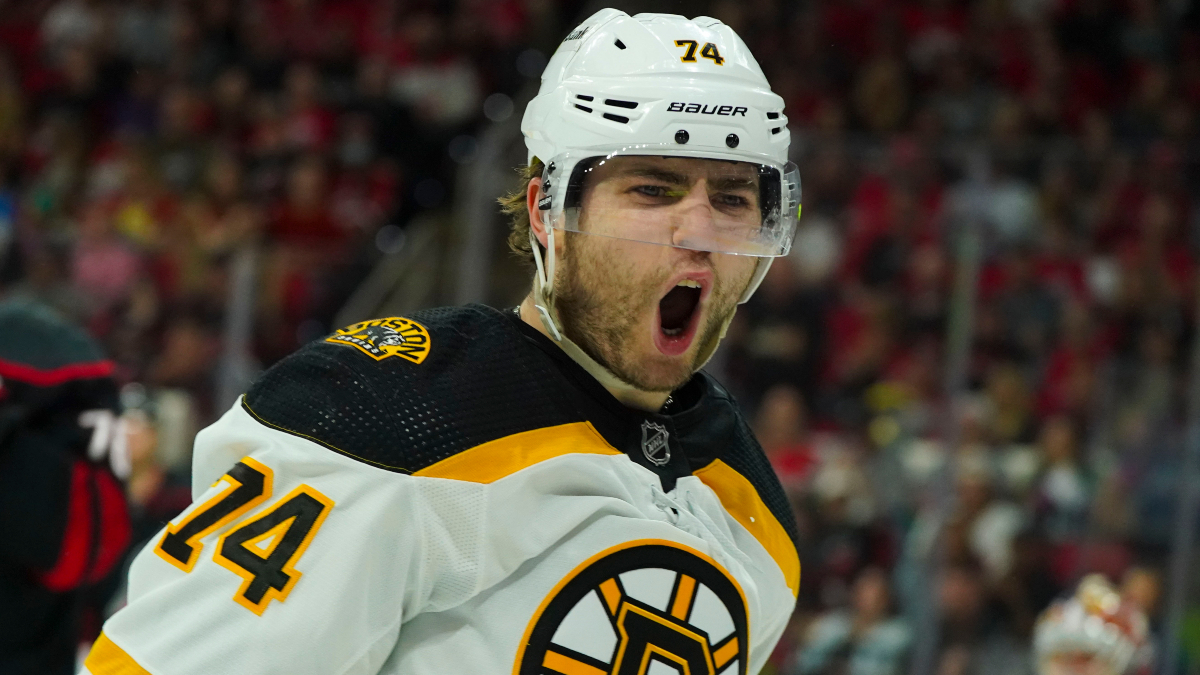 Boston Bruins forward Jake DeBrusk