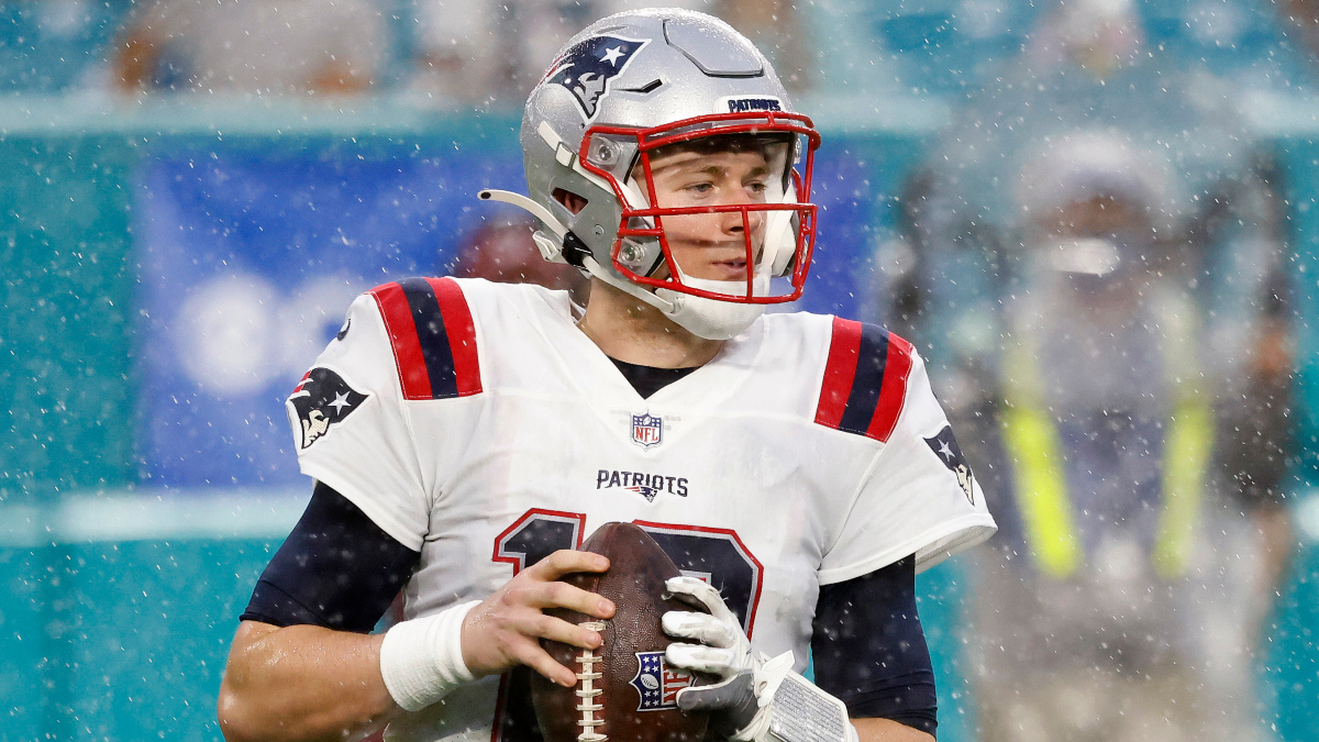 New England Patriots quarterback Mac Jones