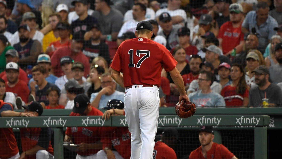 Boston Red Sox starting pitcher Nathan Eovaldi