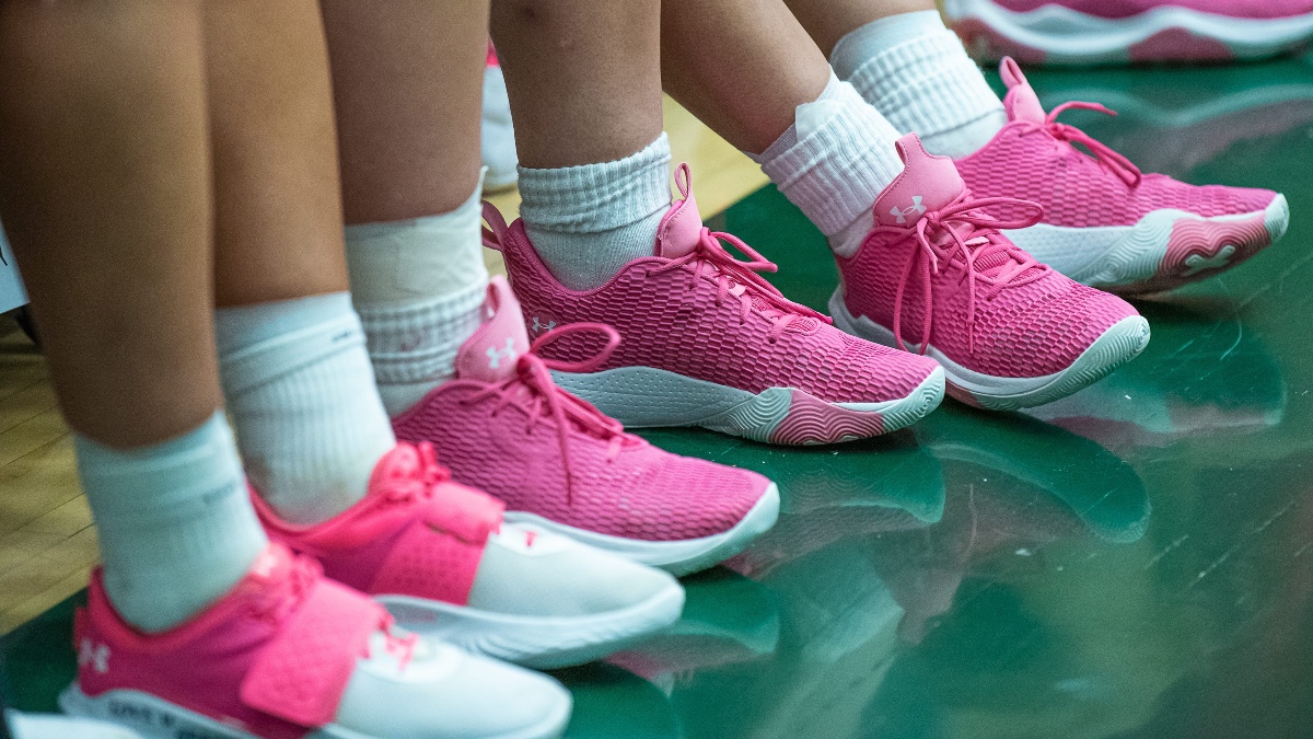 Pink sneakers