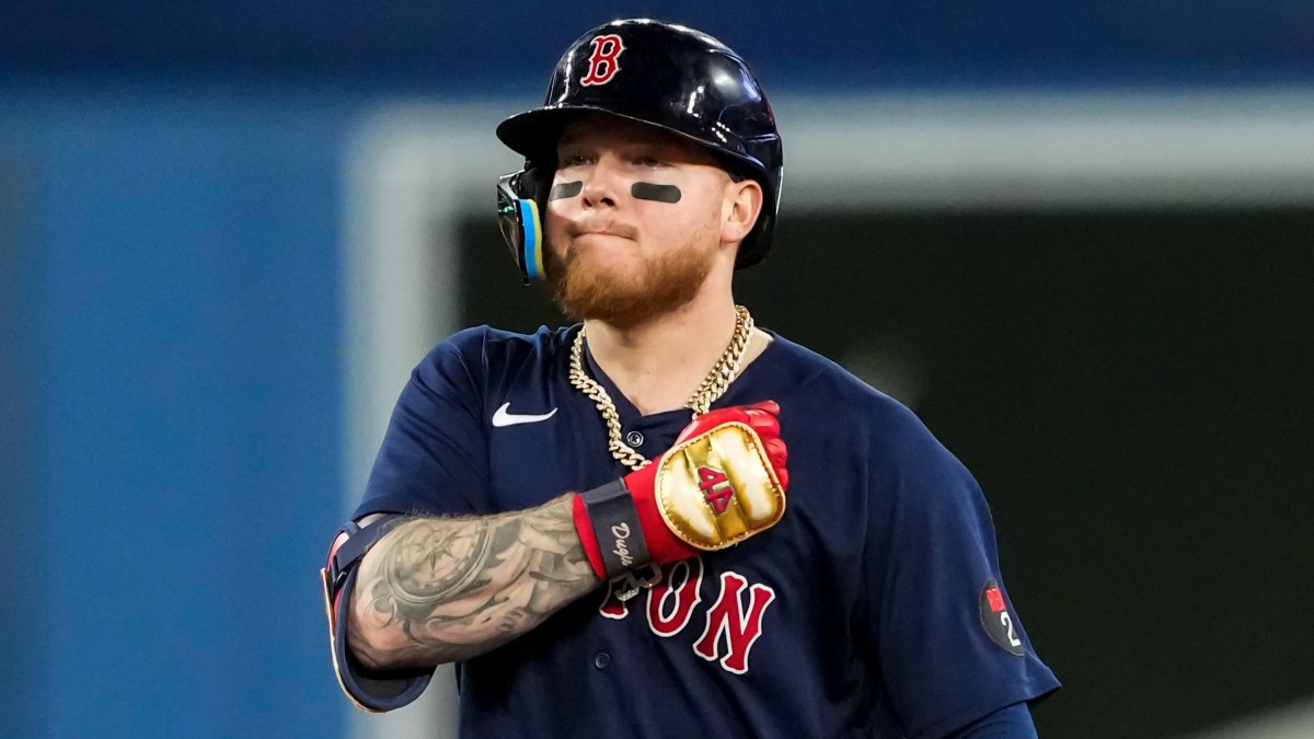 Boston Red Sox left fielder Alex Verdugo