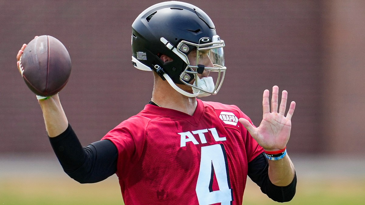 Atlanta Falcons quarterback Desmond Ridder