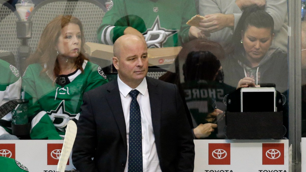 Boston Bruins head coach Jim Montgomery