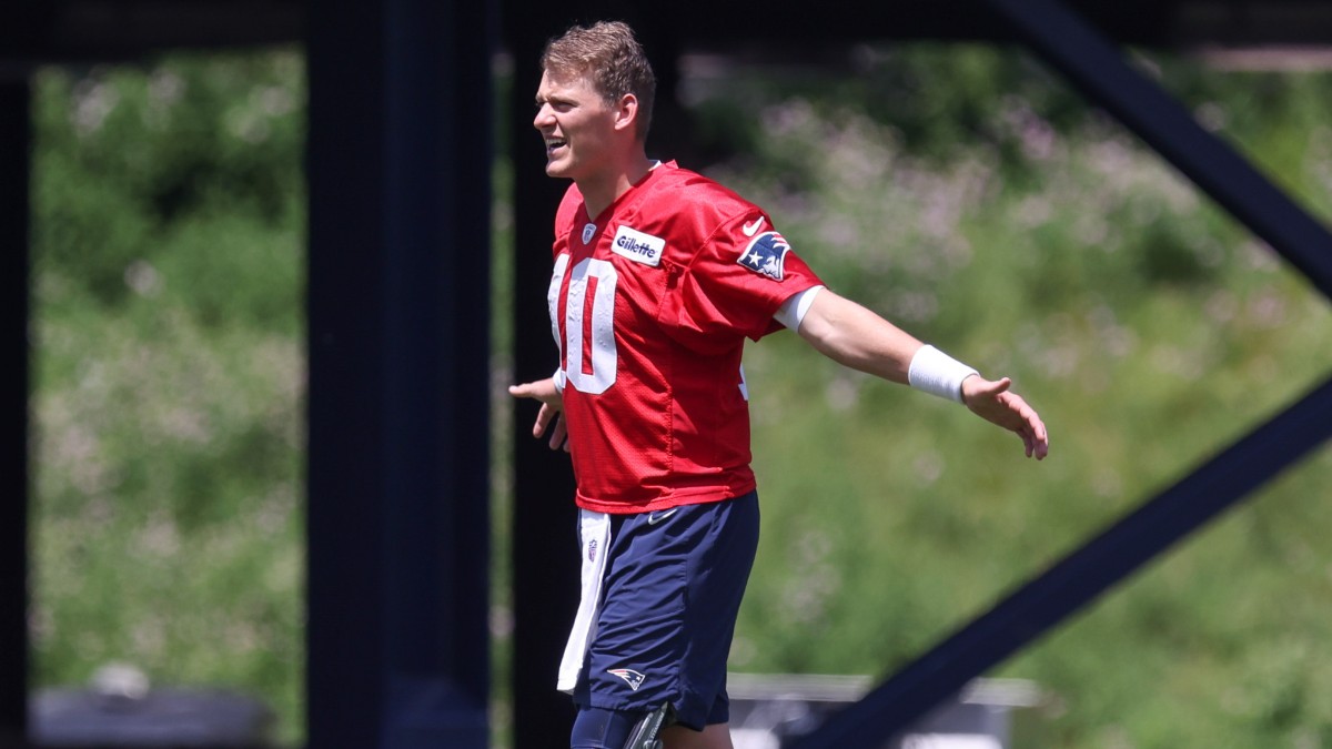 New England Patriots quarterback Mac Jones