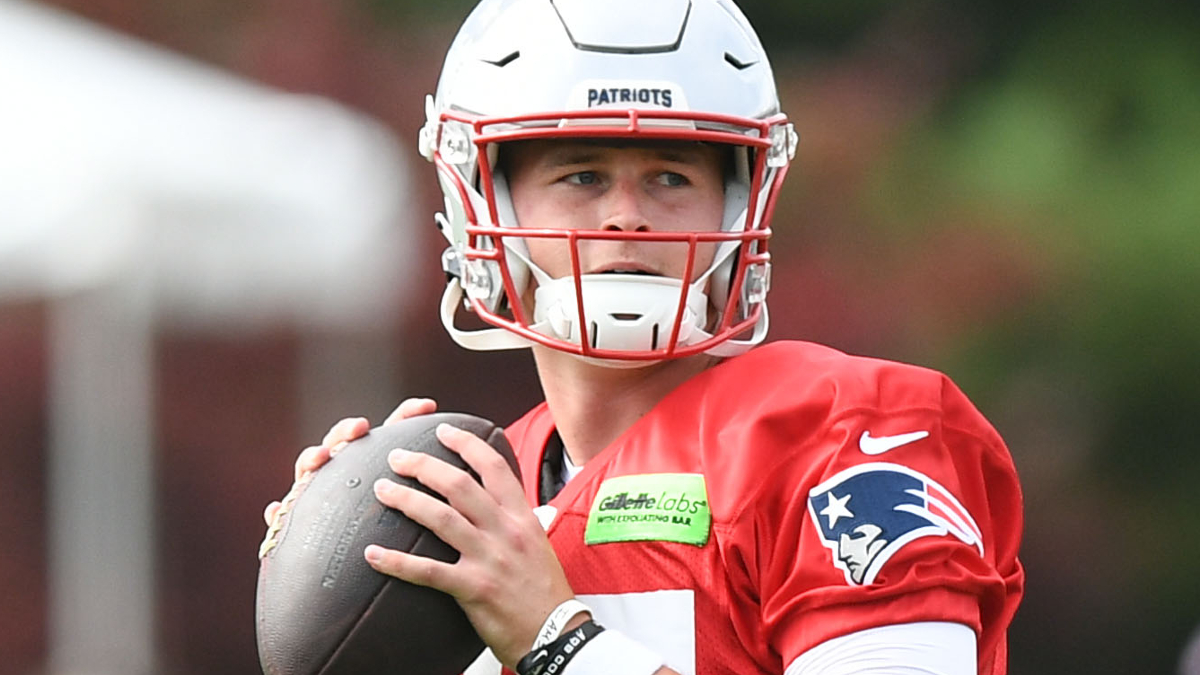 New England Patriots quarterback Bailey Zappe