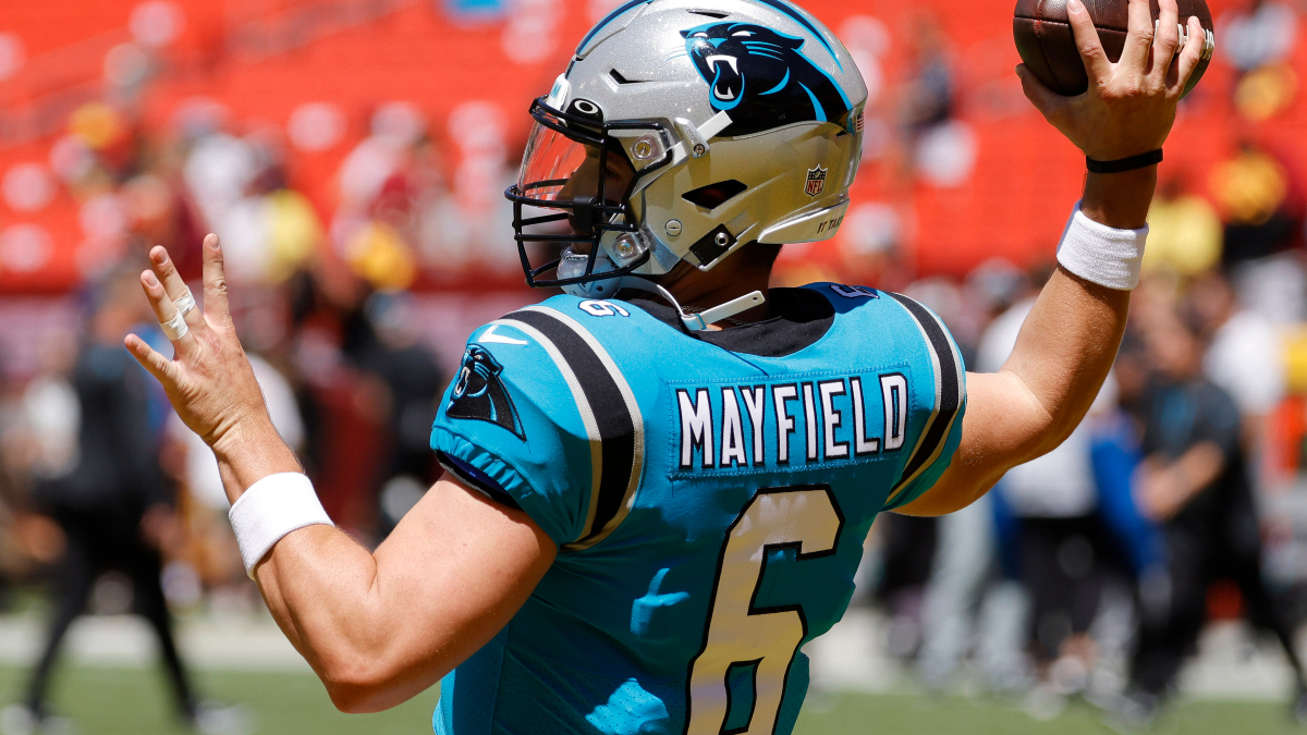 Carolina Panthers quarterback Baker Mayfield