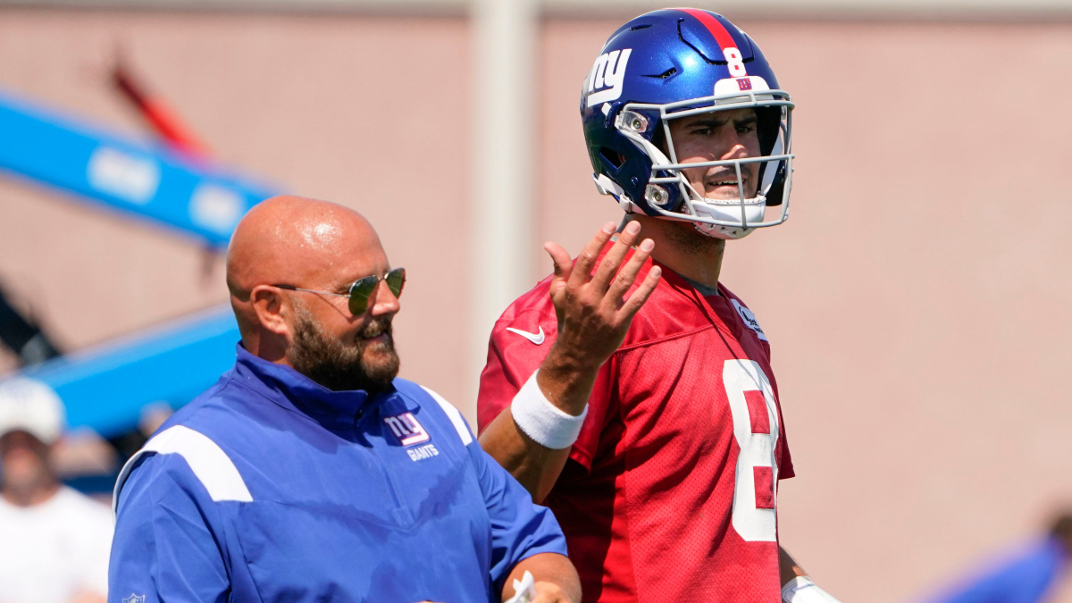 New York Giants head coach Brian Daboll and quarterback Daniel Jones