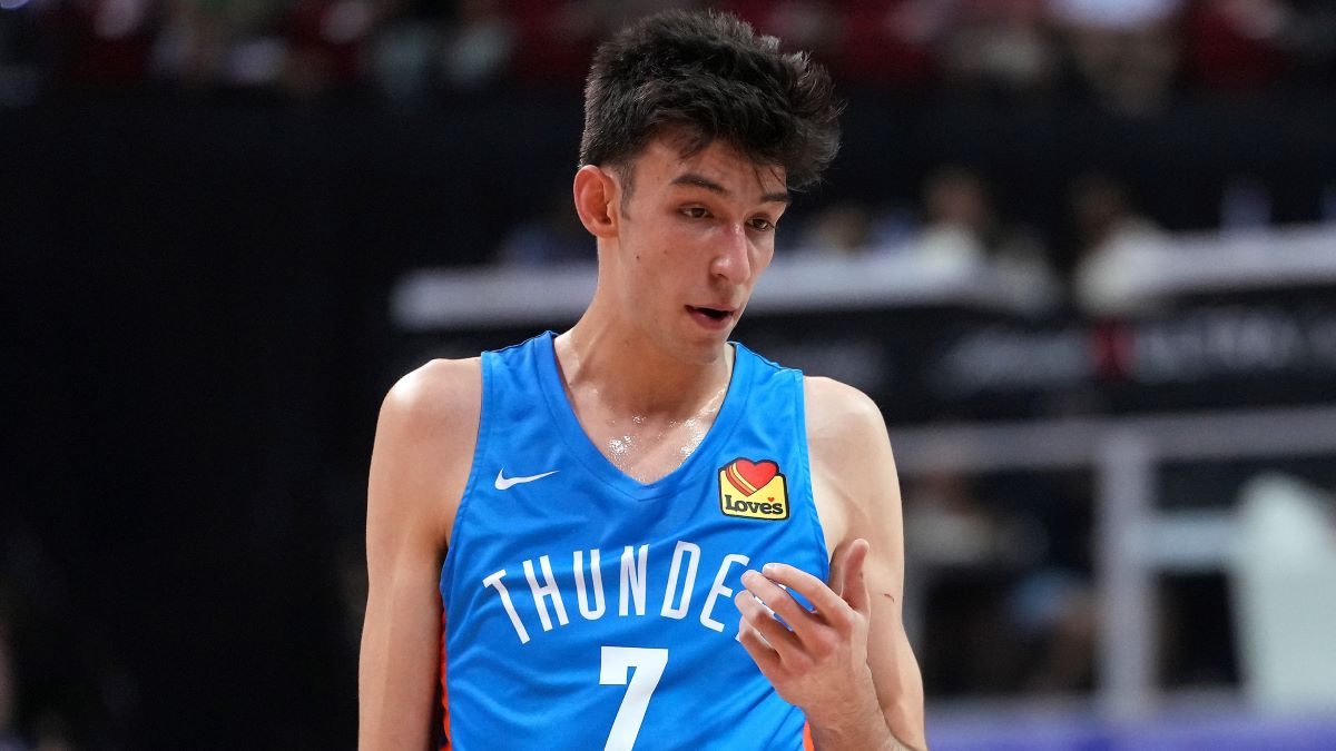 Oklahoma City Thunder forward Chet Holmgren