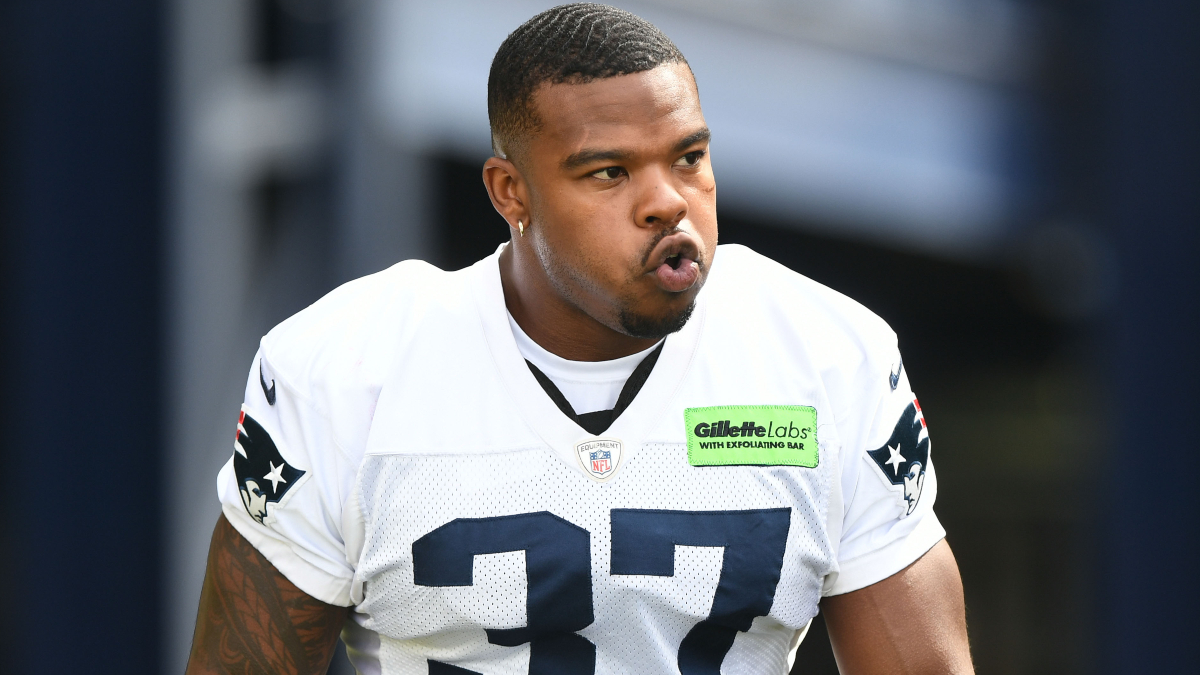 New England Patriots running back Damien Harris