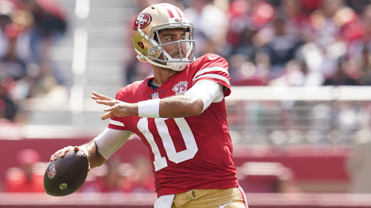 San Francisco 49ers quarterback Jimmy Garoppolo