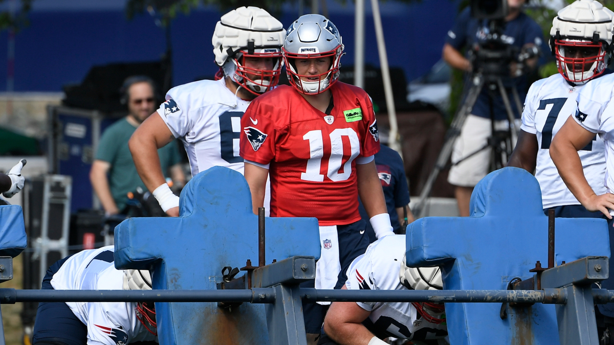 New England Patriots quarterback Mac Jones