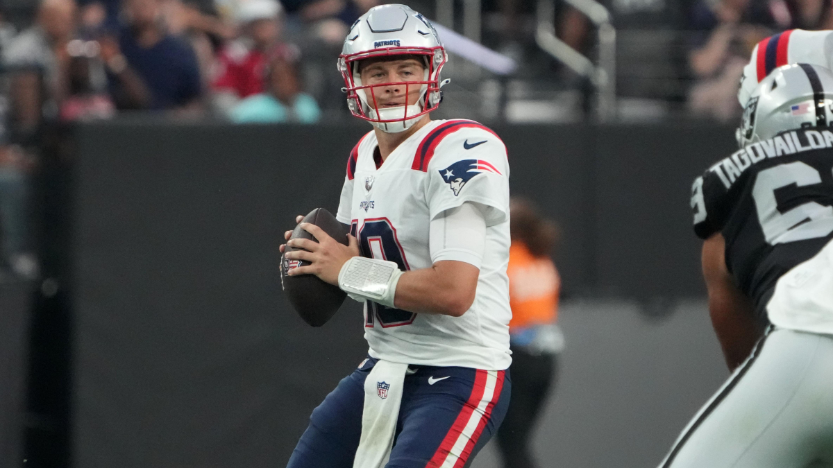 New England Patriots quarterback Mac Jones