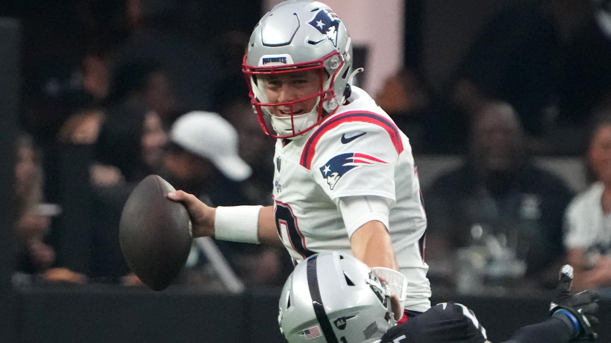 New England Patriots quarterback Mac Jones