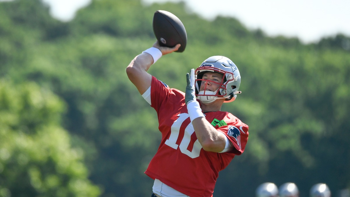New England Patriots quarterback Mac Jones