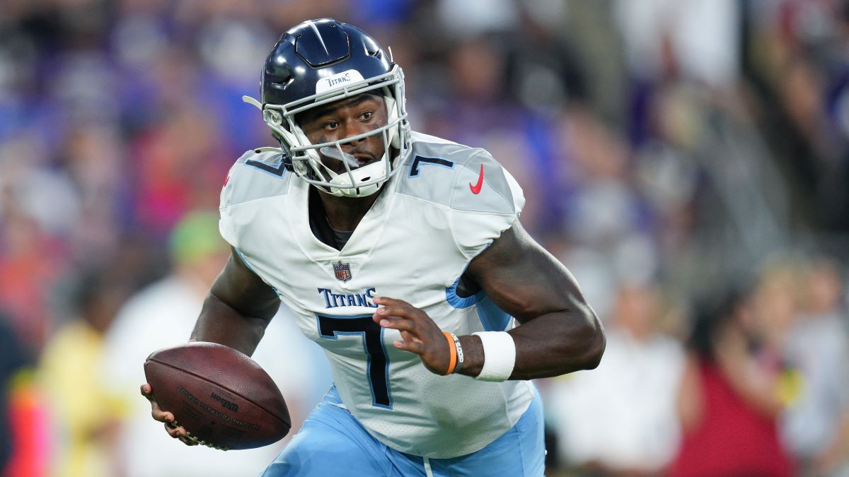 Tennessee Titans quarterback Malik Willis