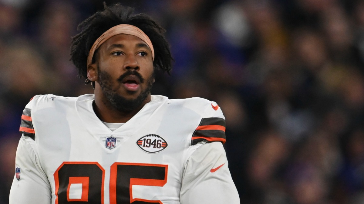 Cleveland Browns defensive end Myles Garrett