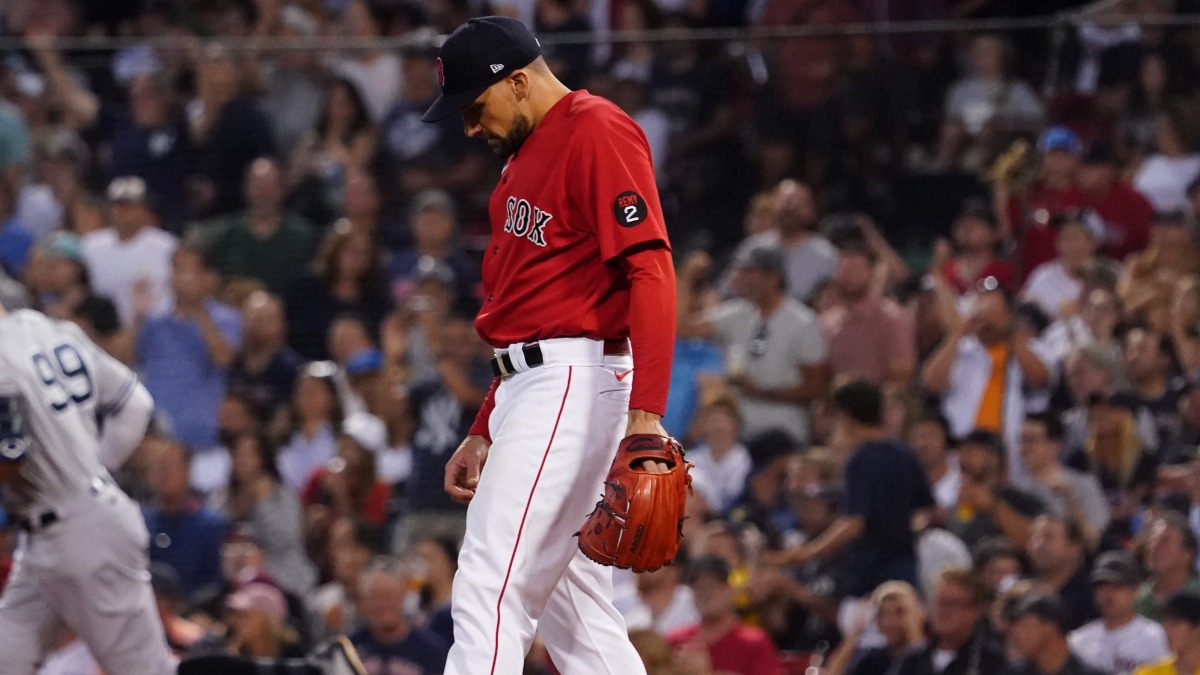 Boston Red Sox starting pitcher Nathan Eovaldi
