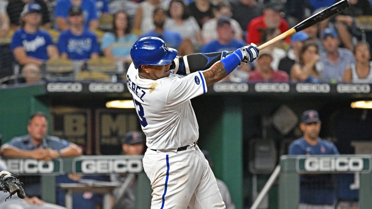 Kansas City Royals catcher Salvador Perez