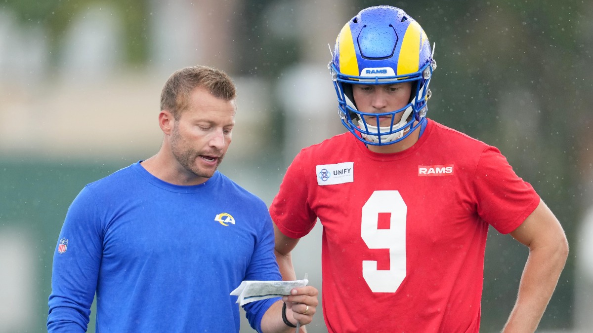 Los Angeles Rams coach Sean McVay, quarterback Matthew Stafford