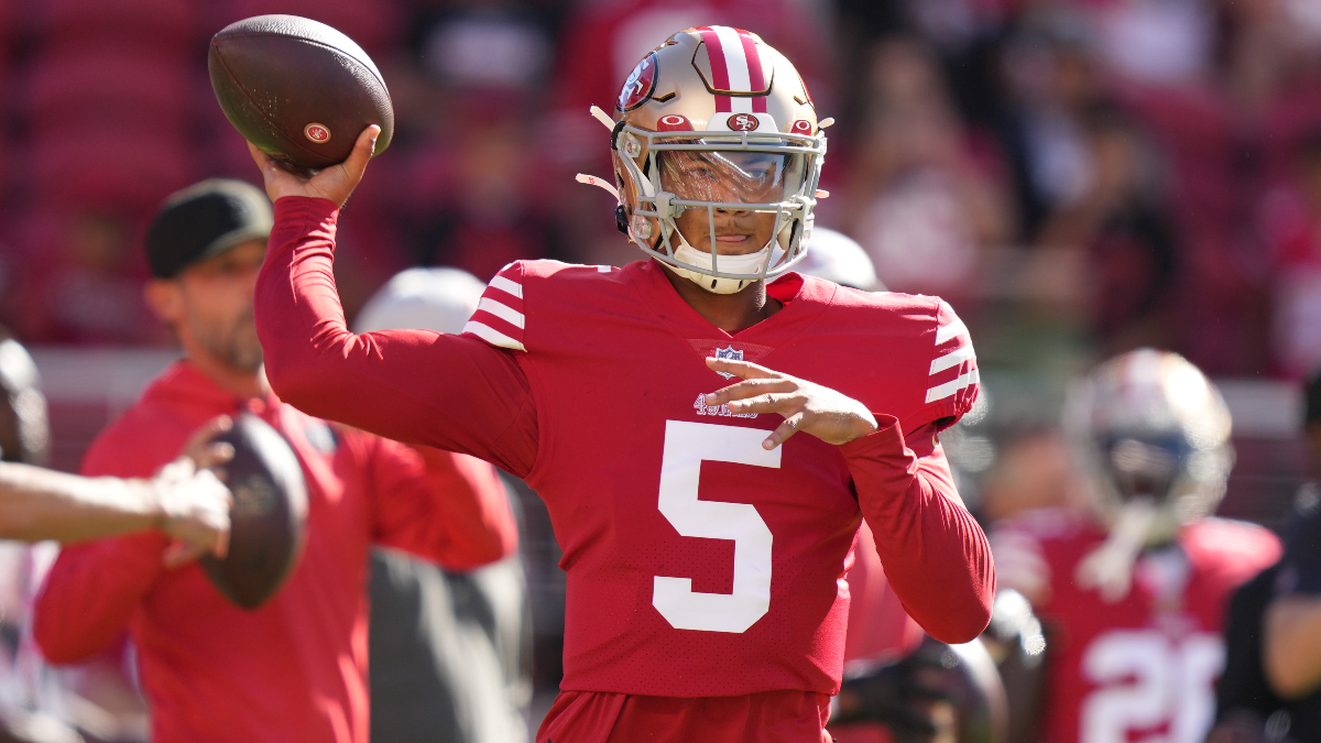 San Francisco 49ers quarterback Trey Lance