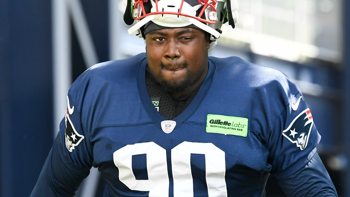 New England Patriots defensive tackle Christian Barmore