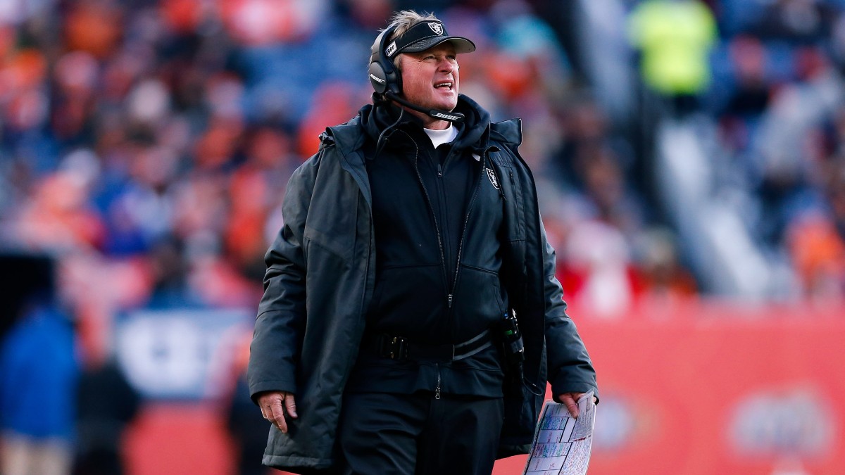 Former Las Vegas Raiders head coach Jon Gruden