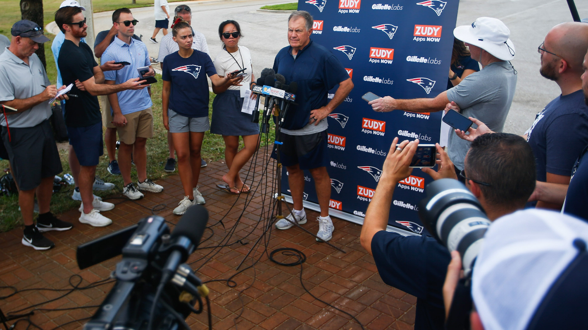 New England Patriots head coach Bill Belichick