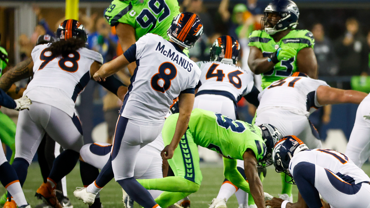 Denver Broncos kicker Brandon McManus